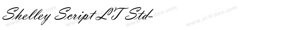 Shelley Script LT Std字体转换